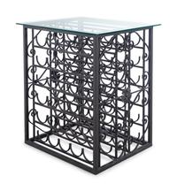 A Wrought-Iron 60-Bottle Wine Rack