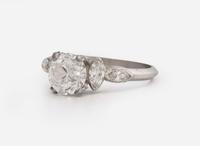A Platinum and Diamond Ring, 1.51 Carat Circular Brilliant-Cut Diamond, GIA Certified