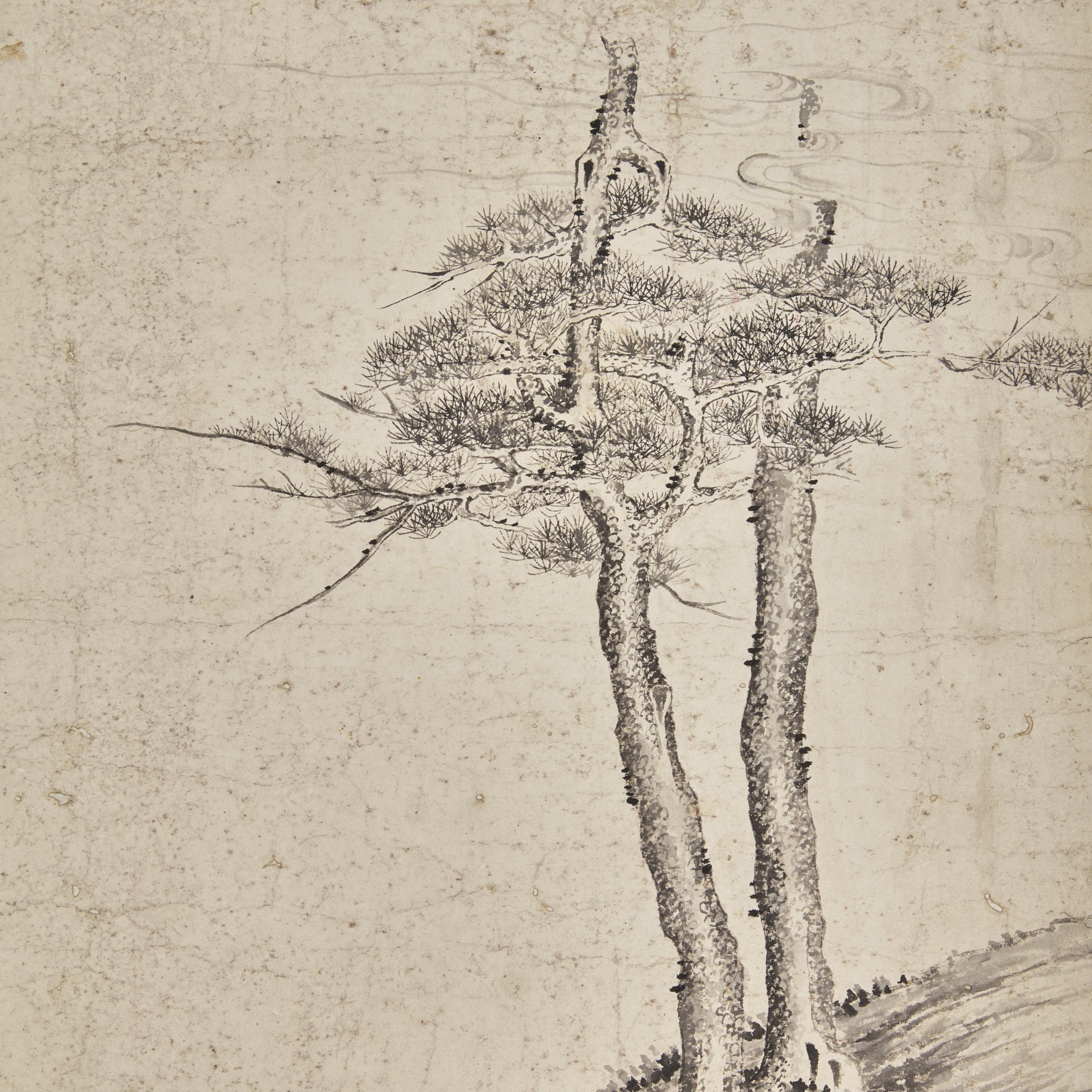 Five Chinese Hanging Scroll Paintings and Four Calligraphy Dedicated to Huang Beishou (1913-2000) — 黃北壽舊藏書畫一組九件