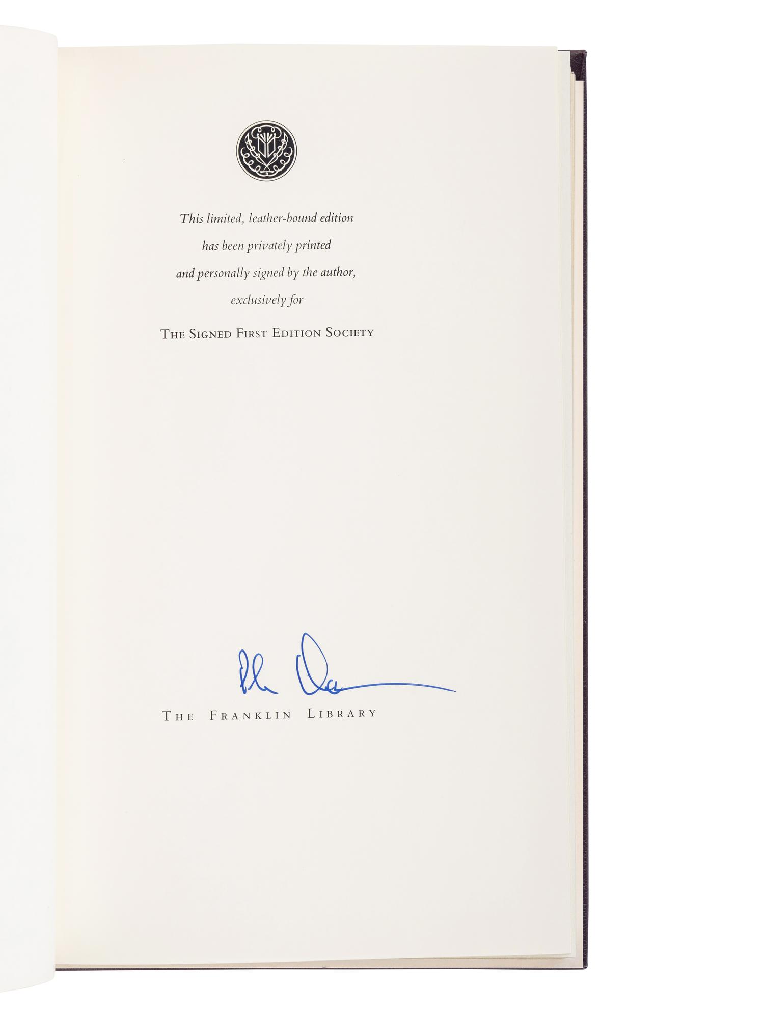 [LITERATURE -- BINDINGS]. A group of 18 finely bound volumes from the Easton Press and Franklin Library, MOST SIGNED, comprising: