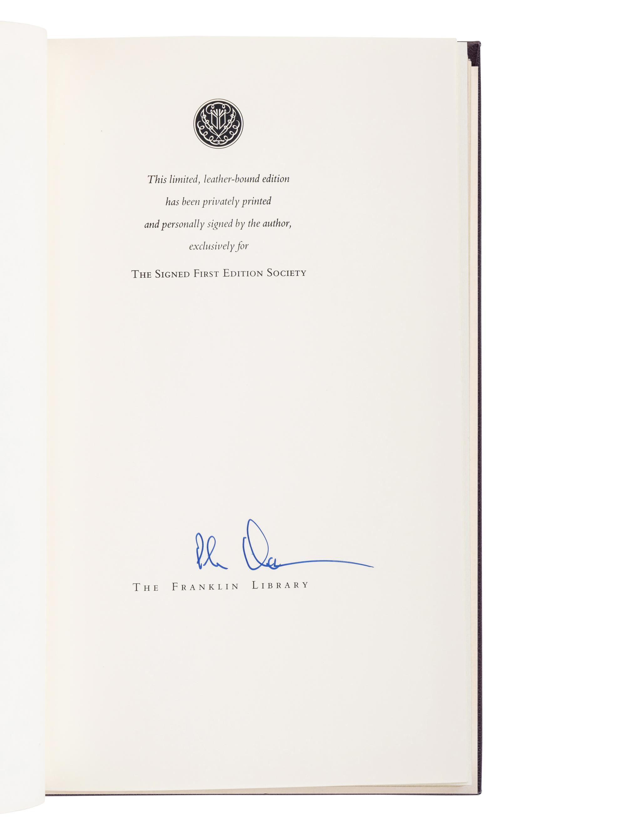 [LITERATURE -- BINDINGS]. A group of 18 finely bound volumes from the Easton Press and Franklin Library, MOST SIGNED, comprising: