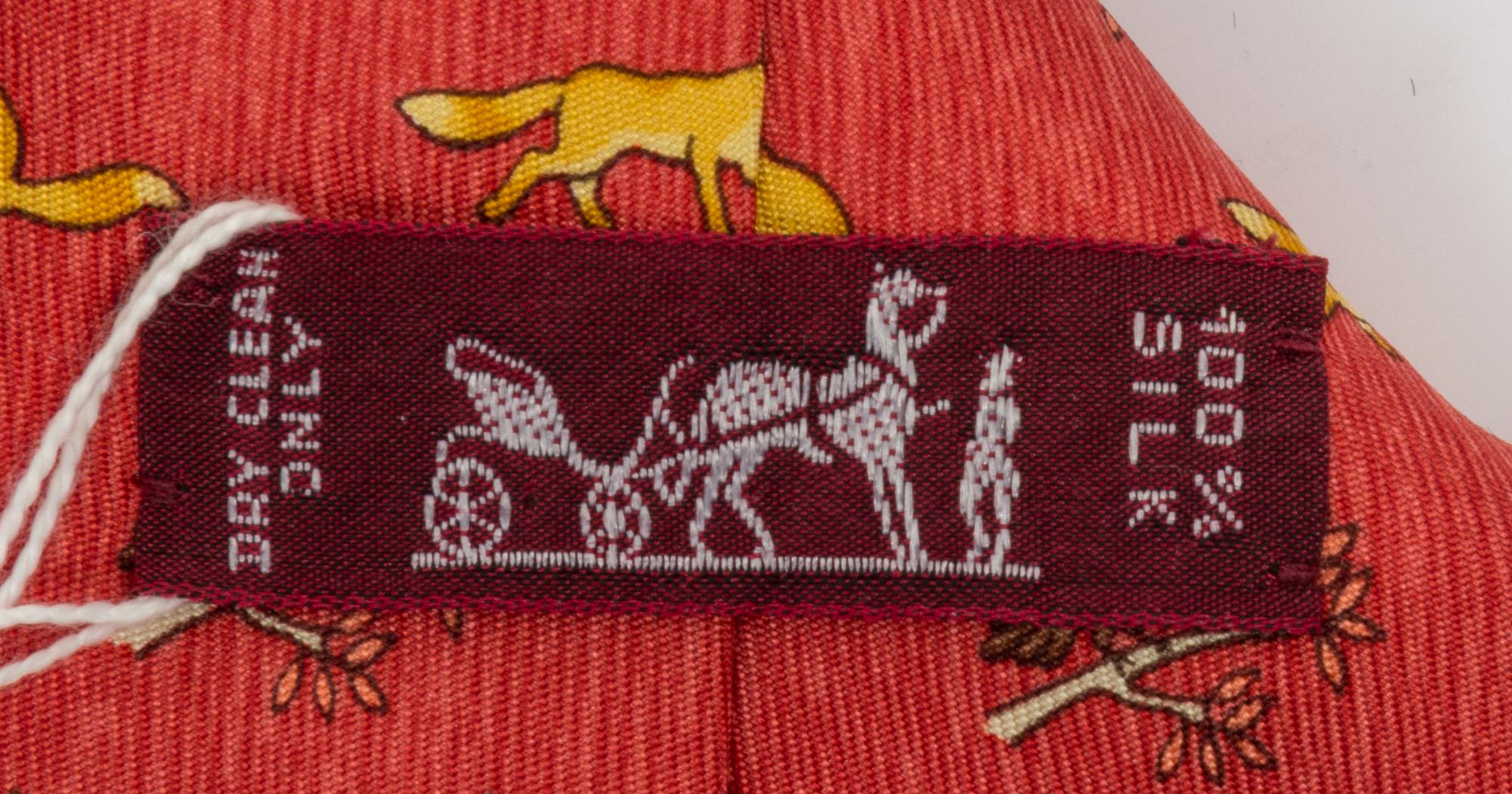 A Group of Three Hermes Silk Ties,