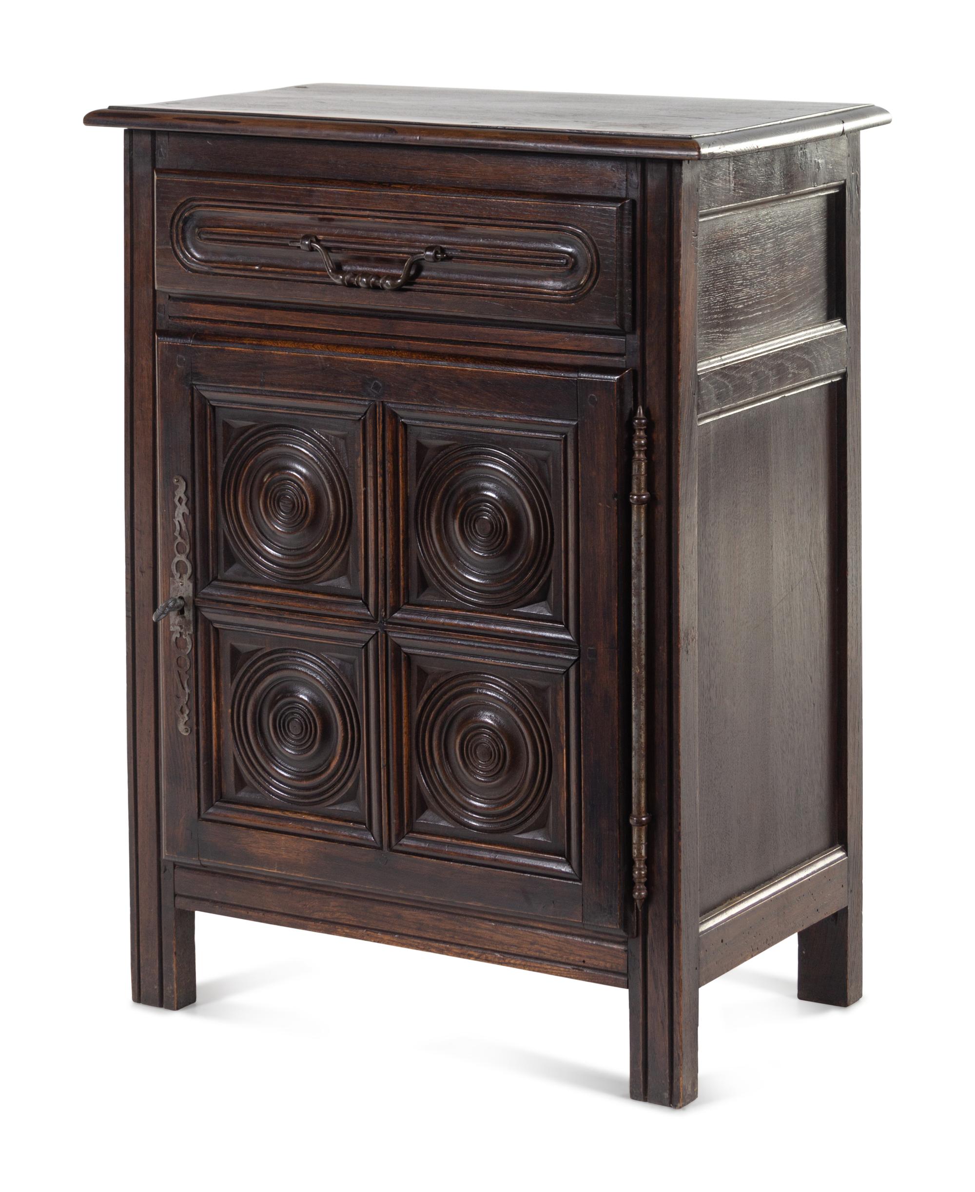 A Dutch Baroque Style Oak Cabinet