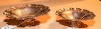 Two English Silver Footed Dishes, R. Carr Ltd., Sheffield, 1994, each having an undulating rim.