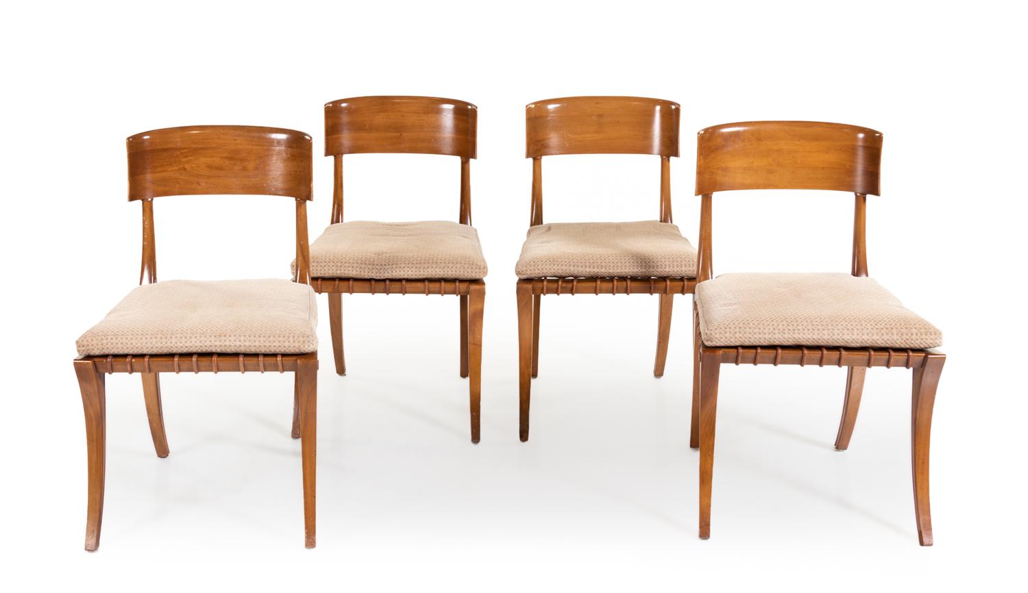 Set of Four Klismos Chairs Saridis of Athens, Greece