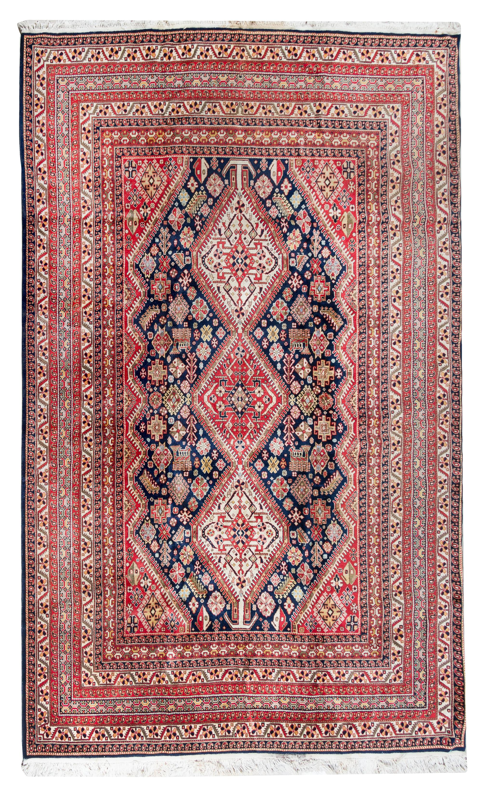 A Shiraz Wool Rug — SECOND HALF 20TH CENTURY