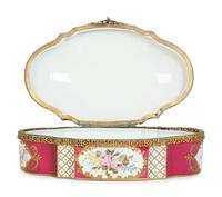 A Sèvres Style Porcelain Table Casket