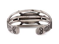 Navajo Silver and Turquoise Cuff Bracelet
