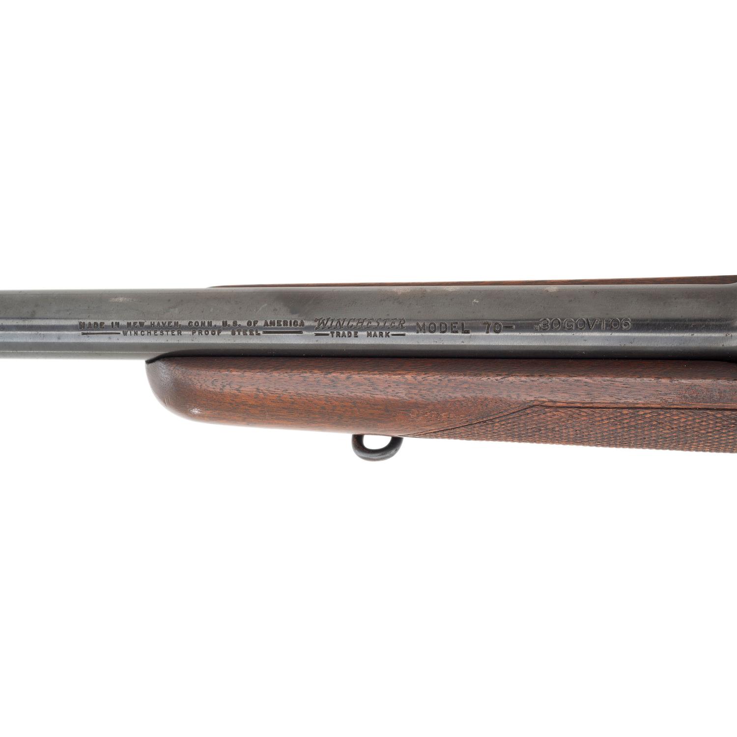 **Pre-64 Transitional Winchester Model 70 with Lyman Alaskan Scope and Griffin & Howe Side Mount