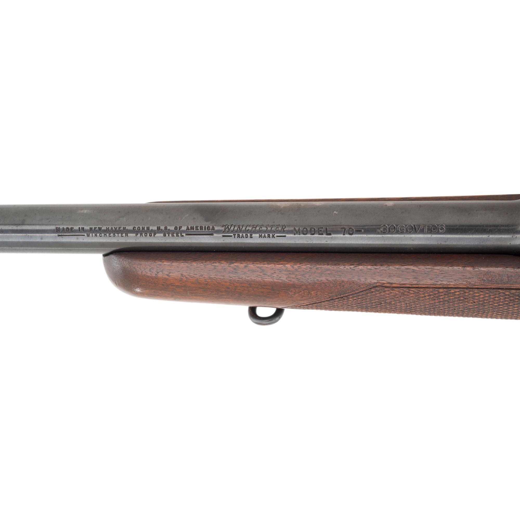 **Pre-64 Transitional Winchester Model 70 with Lyman Alaskan Scope and Griffin & Howe Side Mount