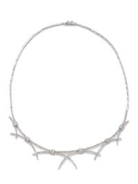An 18 Karat White Gold and Diamond Necklace,