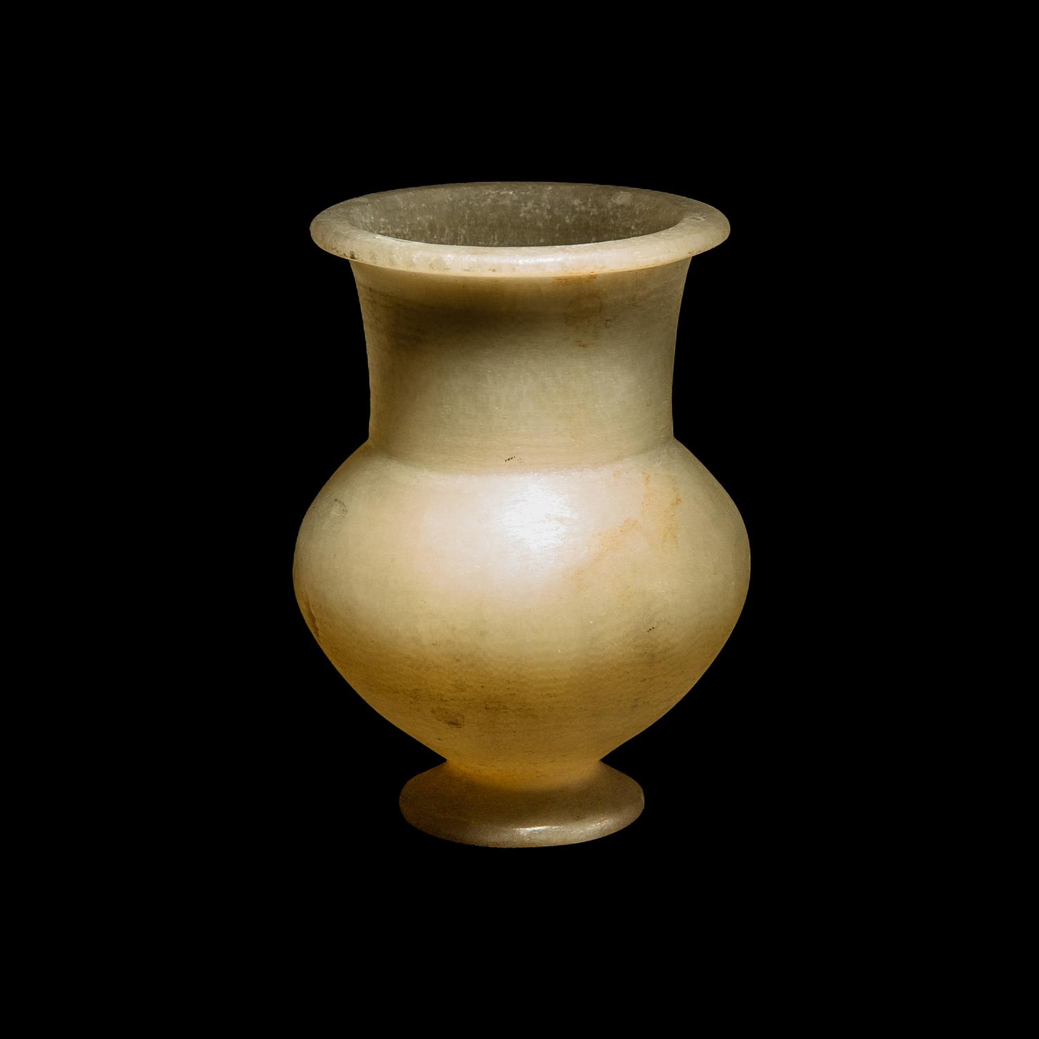 An Egyptian Alabaster Cosmetic Jar