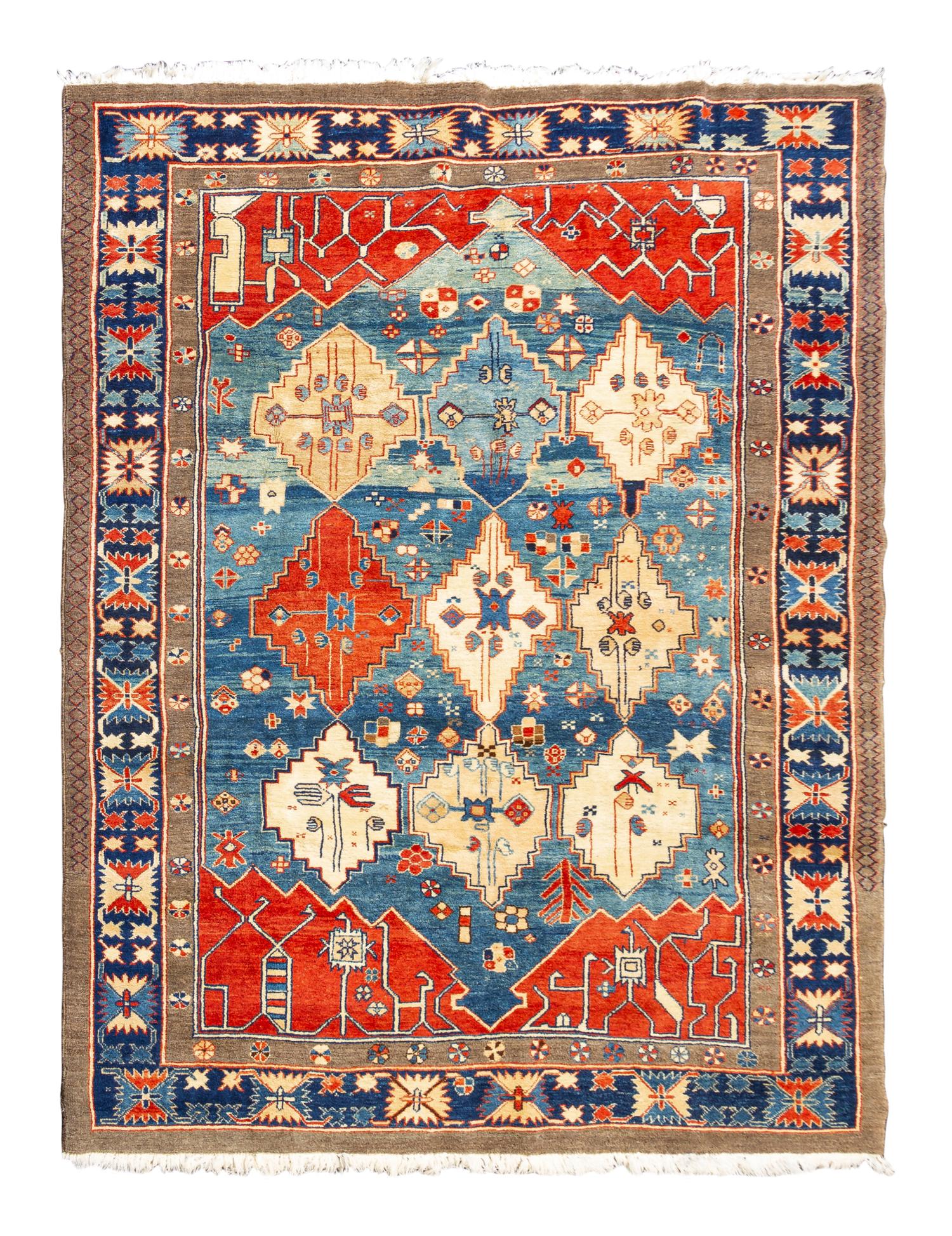 A Contemporary Serapi Design Wool Rug