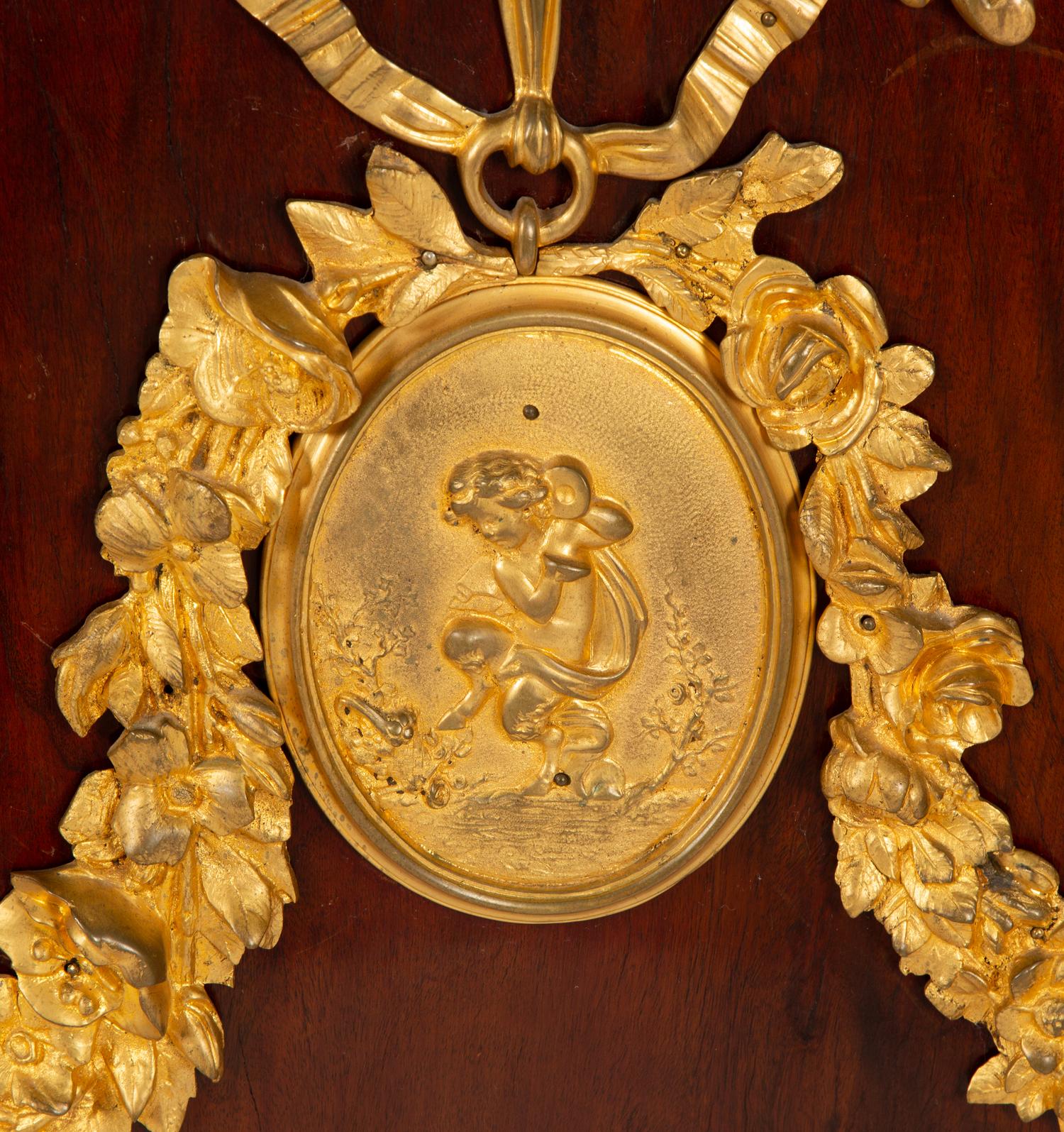 A Régence Style Gilt Bronze Mounted Mahogany Marble-Top Commode — Early 20th century