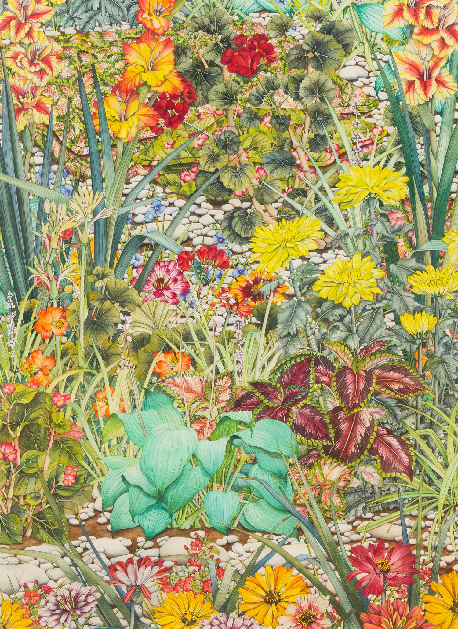 Jennine Hough, (American, b. 1948), Summer Garden, 1980