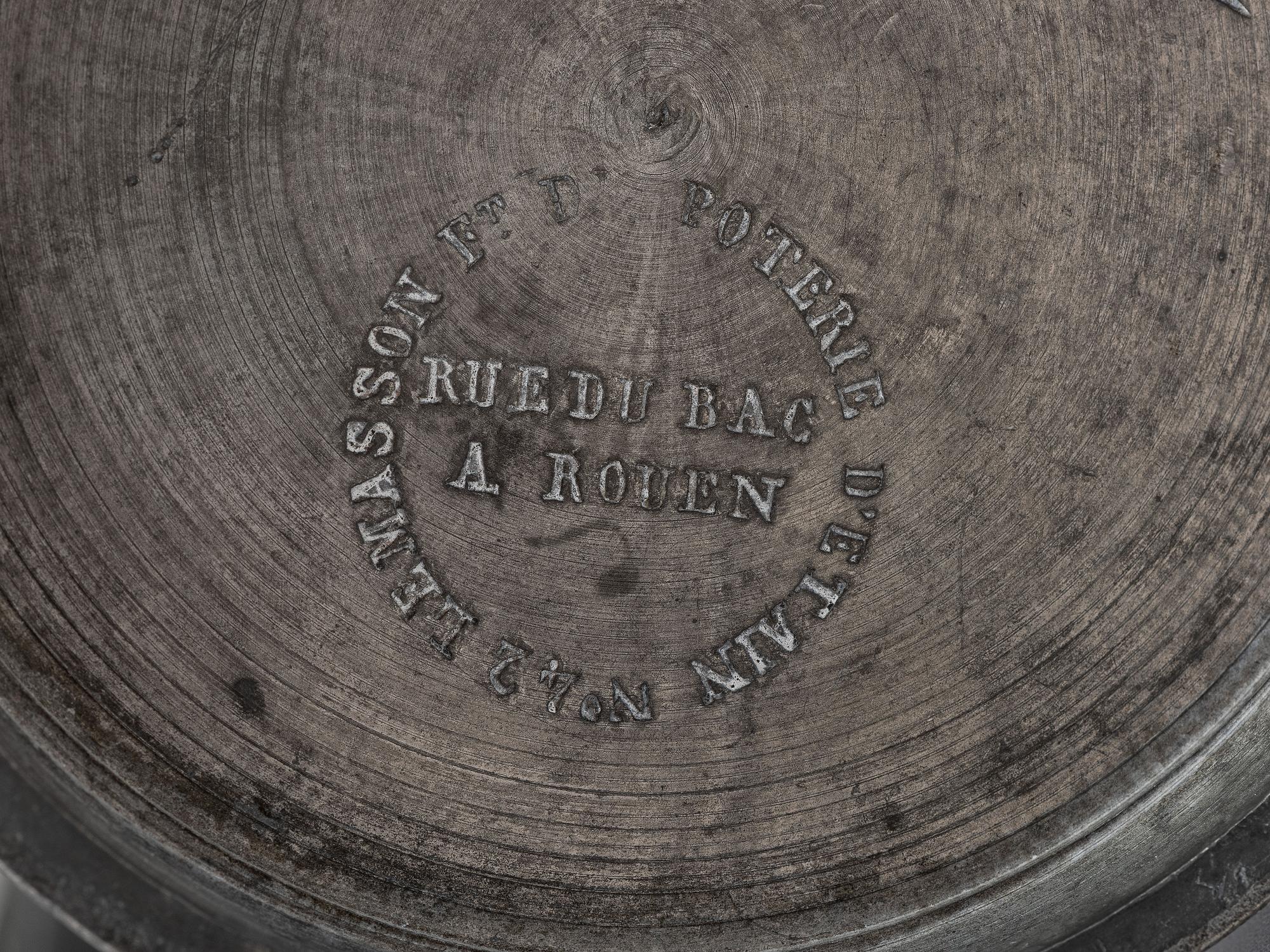 An Assembled Set of Six Pewter Measures