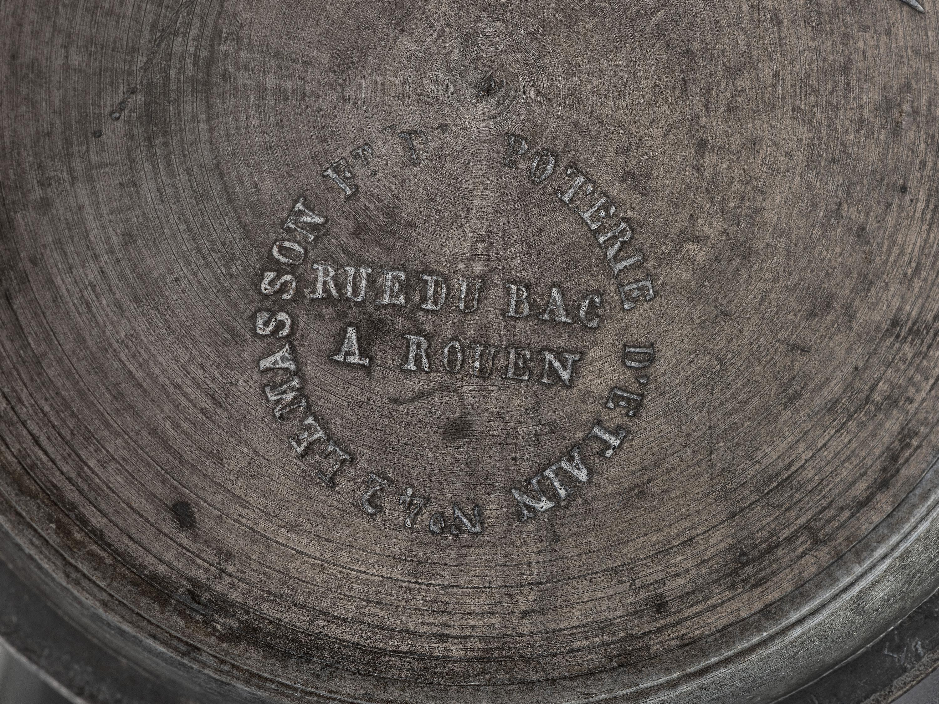 An Assembled Set of Six Pewter Measures