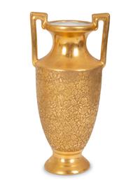 Four Pieces of Gilt Decorated Porcelain and Glass — 20TH CENTURY