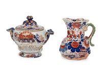 A Mason's Ironstone Pitcher and a Similarly Decorated Sauce Tureen