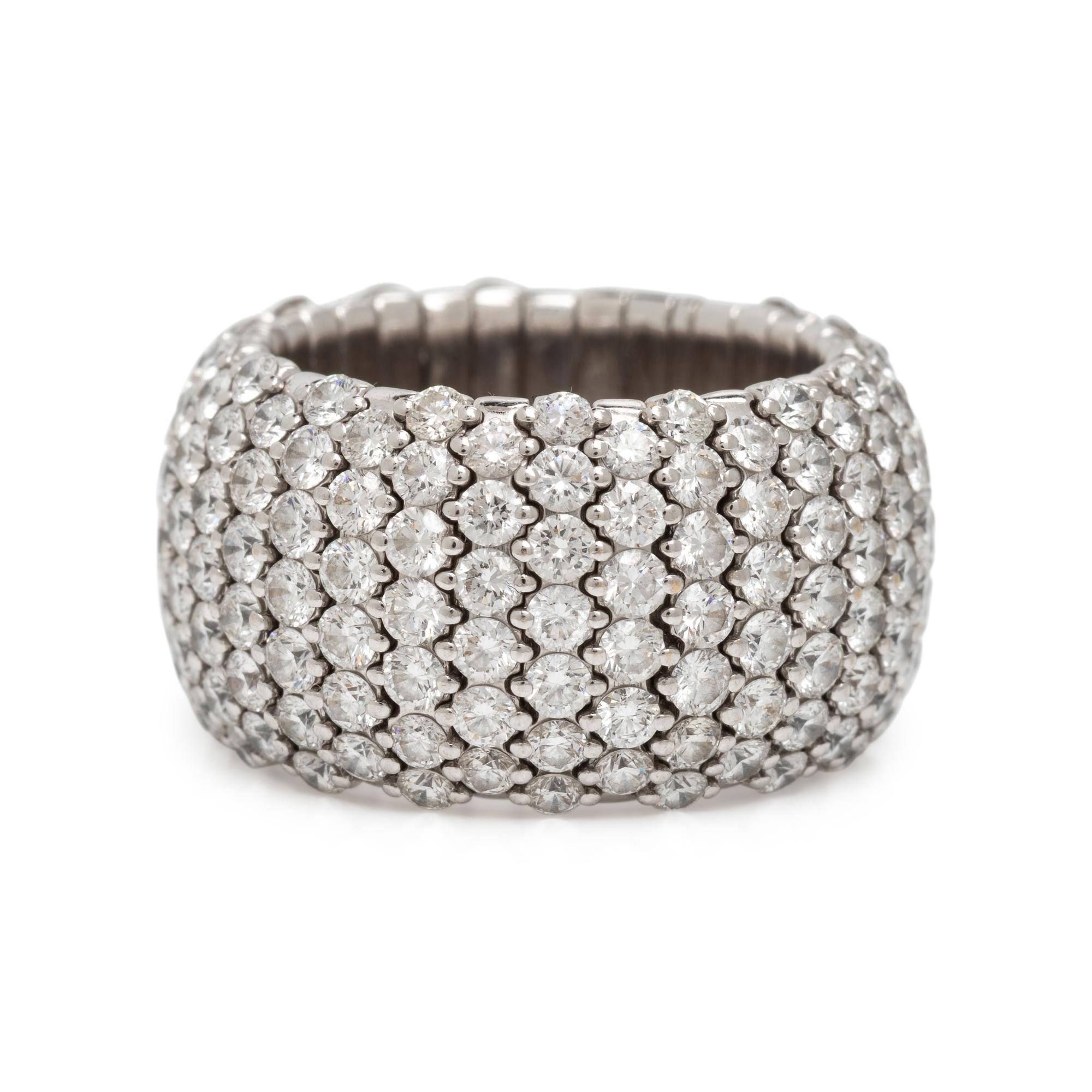 Zydo, Diamond and White Gold Flexible Ring