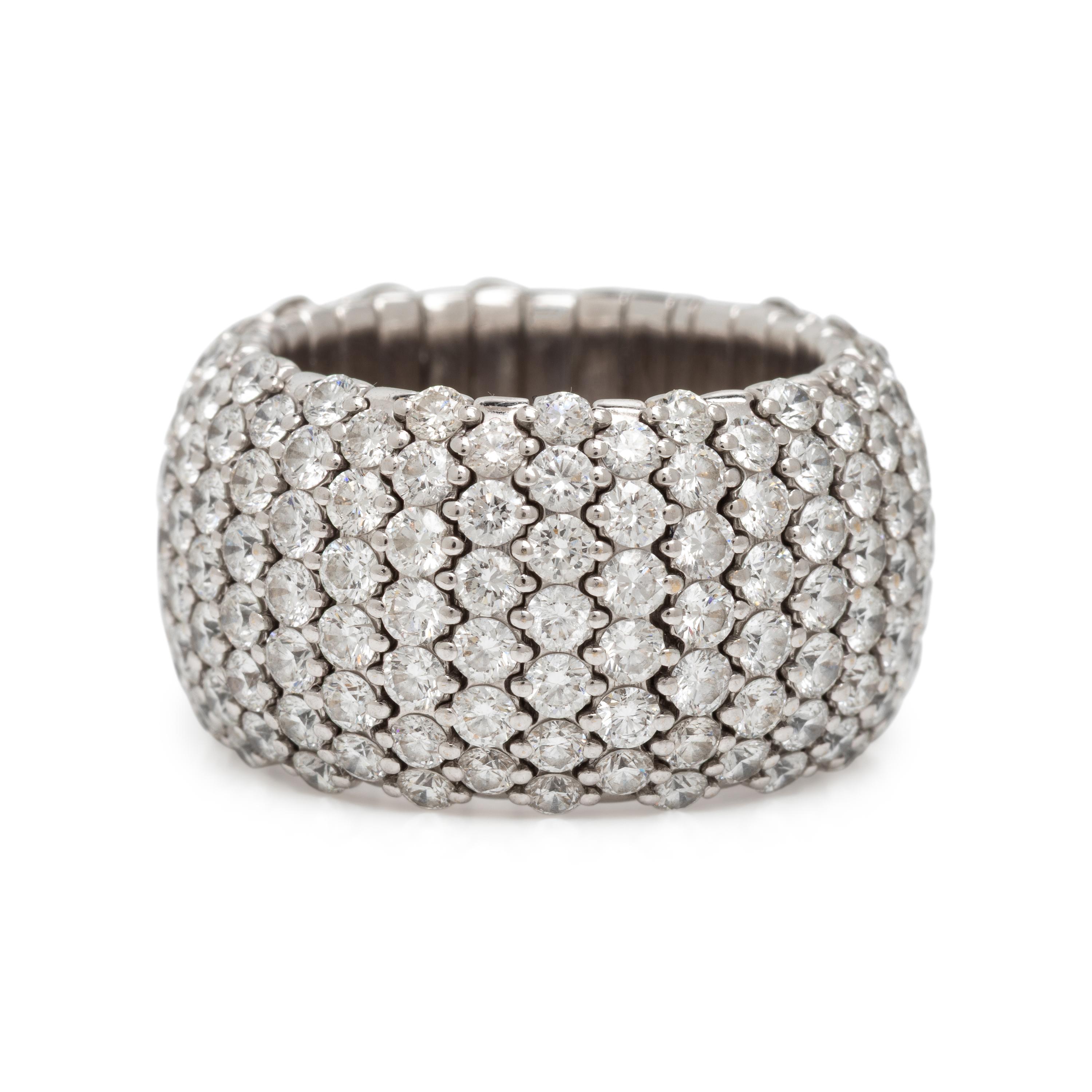 Zydo, Diamond and White Gold Flexible Ring