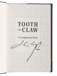 BOYLE, Thomas Coraghessan (“T.C. Boyle”) (b. 1948). A group of 8 works by Boyle, MOST FIRST EDITION, ALL SIGNED, comprising: