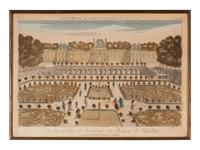 A Group of Eight Hand Colored Topographical Engravings