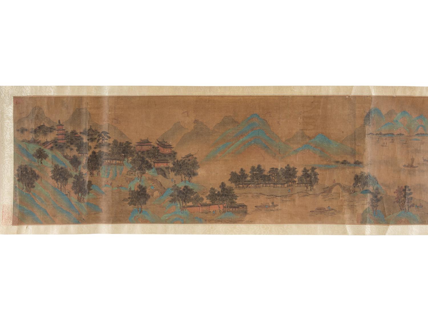 Bearing Signature of Zhao Boju (Chinese, 1120-1182) 趙伯駒 （款）