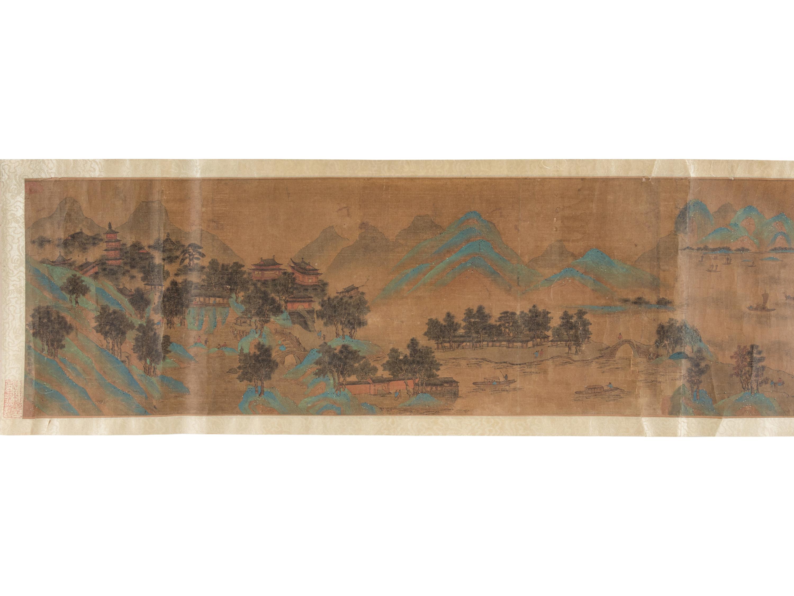 Bearing Signature of Zhao Boju (Chinese, 1120-1182) 趙伯駒 （款）