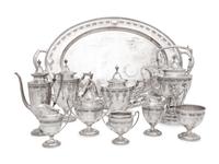 An American Silver Ten-Piece Tea and Coffee Service