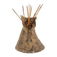 Plains Painted Hide Model Tipi