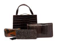 Four Designer Bags: Dofan, Fendi, Raphael Sanchez, Carlos Falchi, 1980-2000s