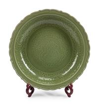 A Chinese Celadon Porcelain Charger