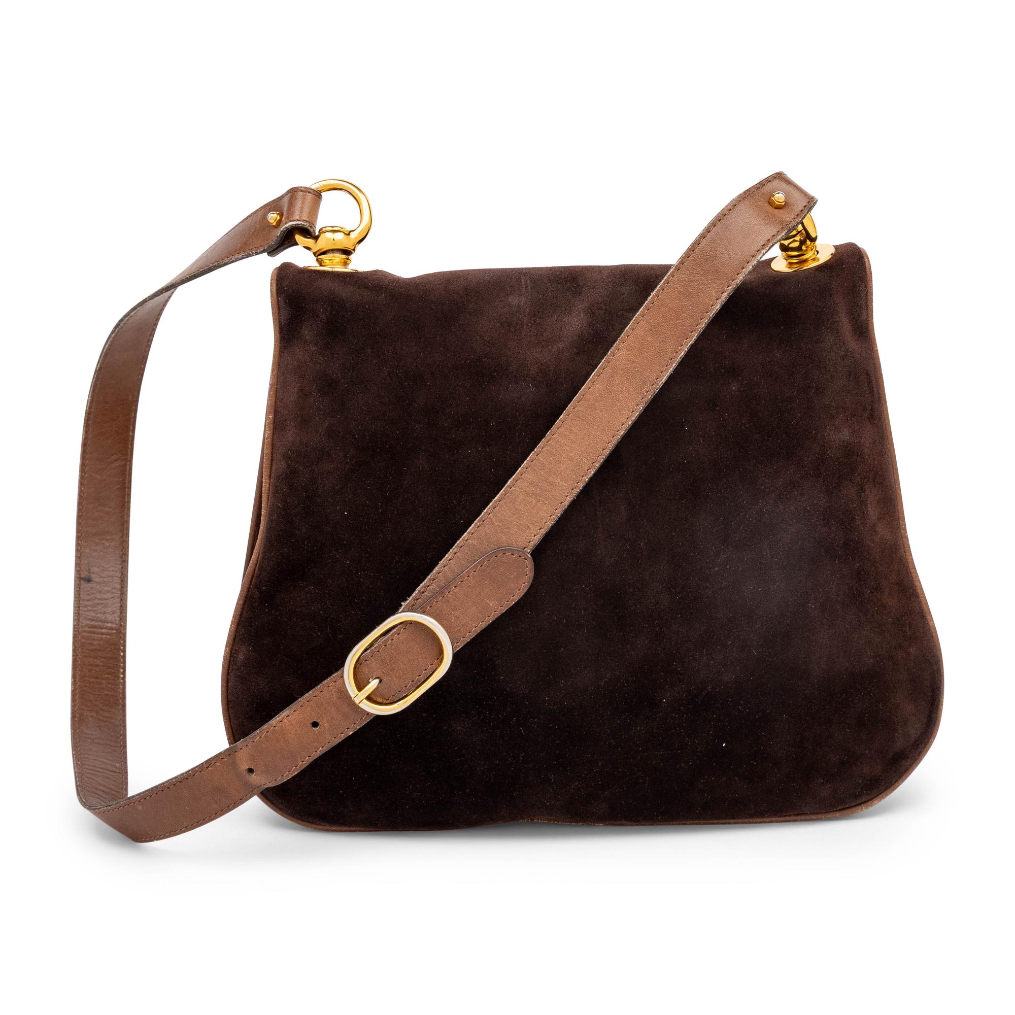 Gucci, Blondie Suede Shoulder Bag