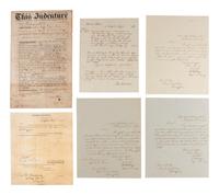 [INDIAN WARS]. A group of pamphlets and documents related to Indian Wars and Indian policy of the 1830s and 1840s, including: