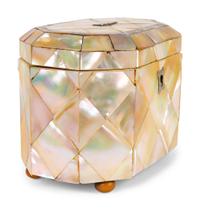 A Victorian Mother-of-Pearl Tea Caddy — 19TH CENTURY