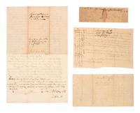[ENSLAVEMENT & ABOLITION]. 4 documents related to enslaved persons, most from Kentucky.