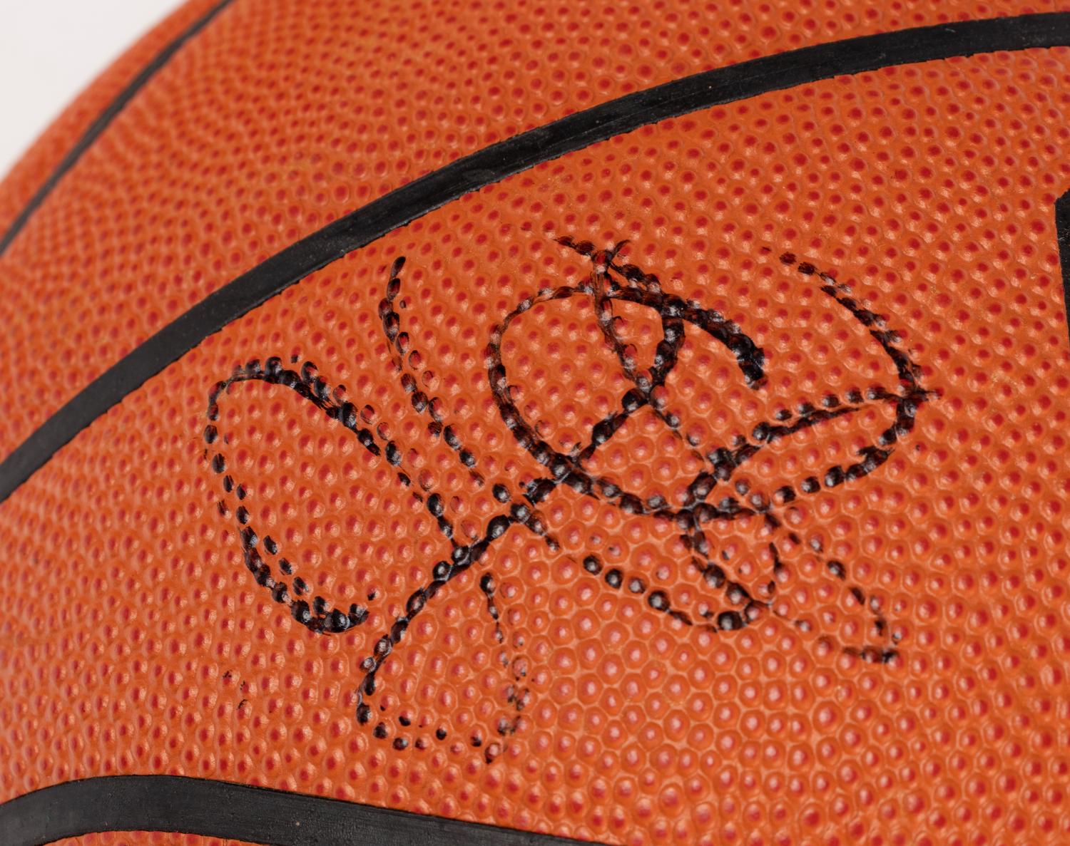 A 2003-04 Chicago Bulls Team Signed Autograph Basketball (Scottie Pippen's Last Season)
