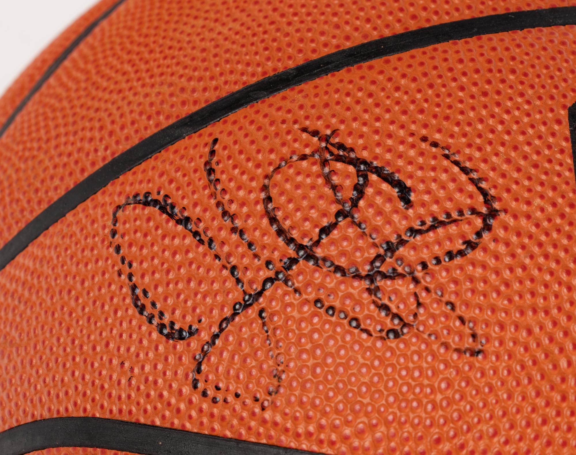 A 2003-04 Chicago Bulls Team Signed Autograph Basketball (Scottie Pippen's Last Season)