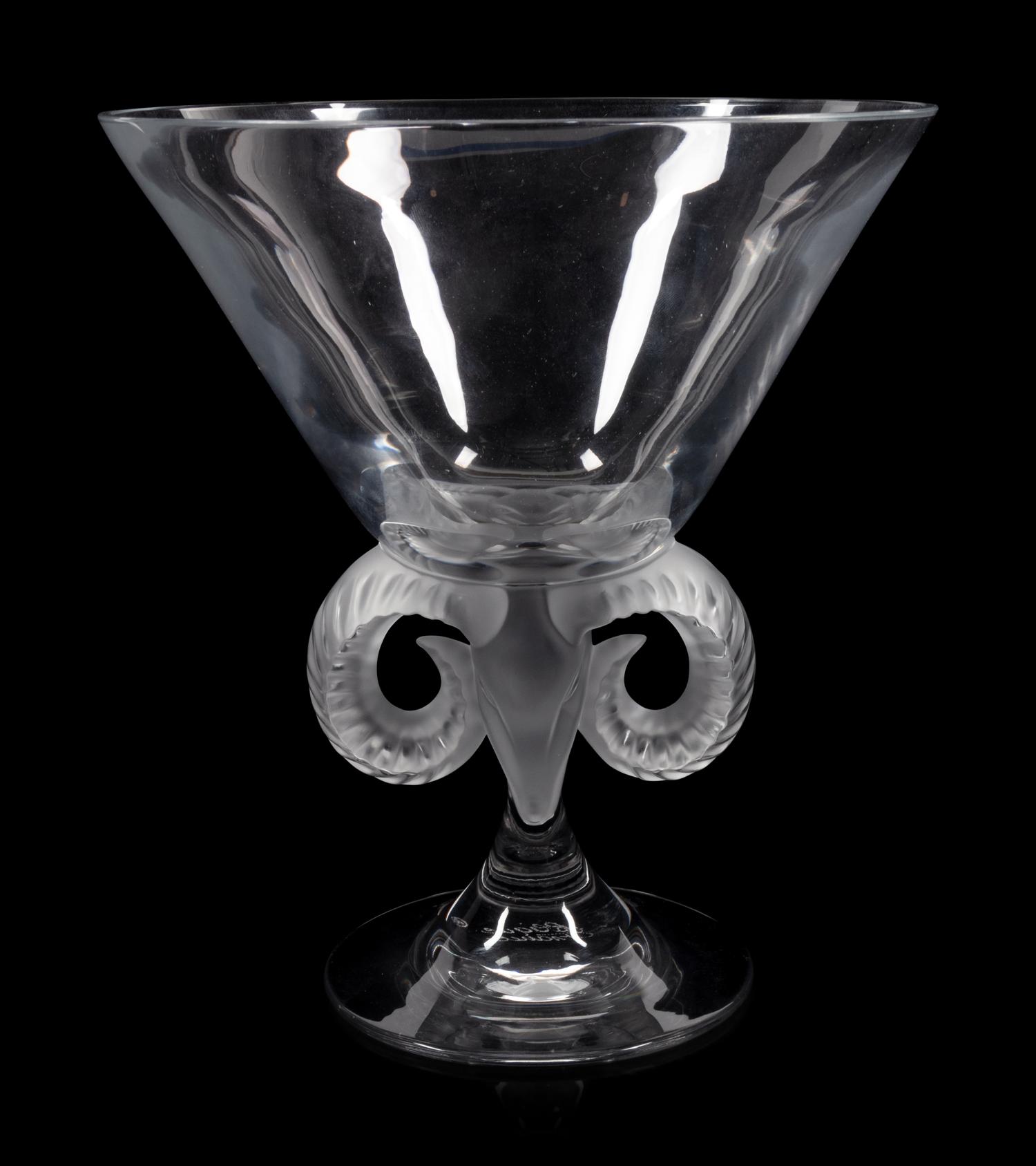 A Lalique Aries Vase