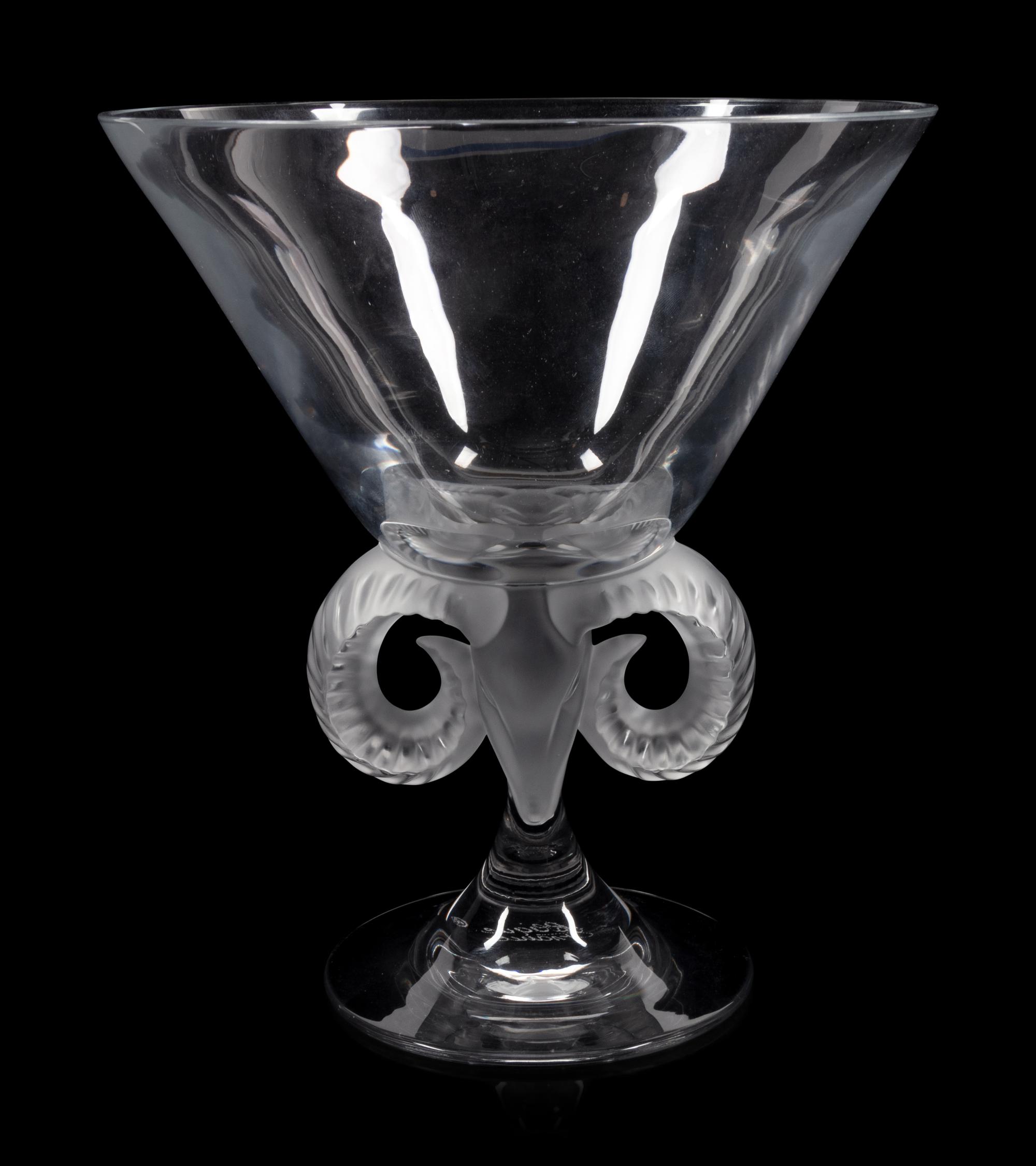 A Lalique Aries Vase