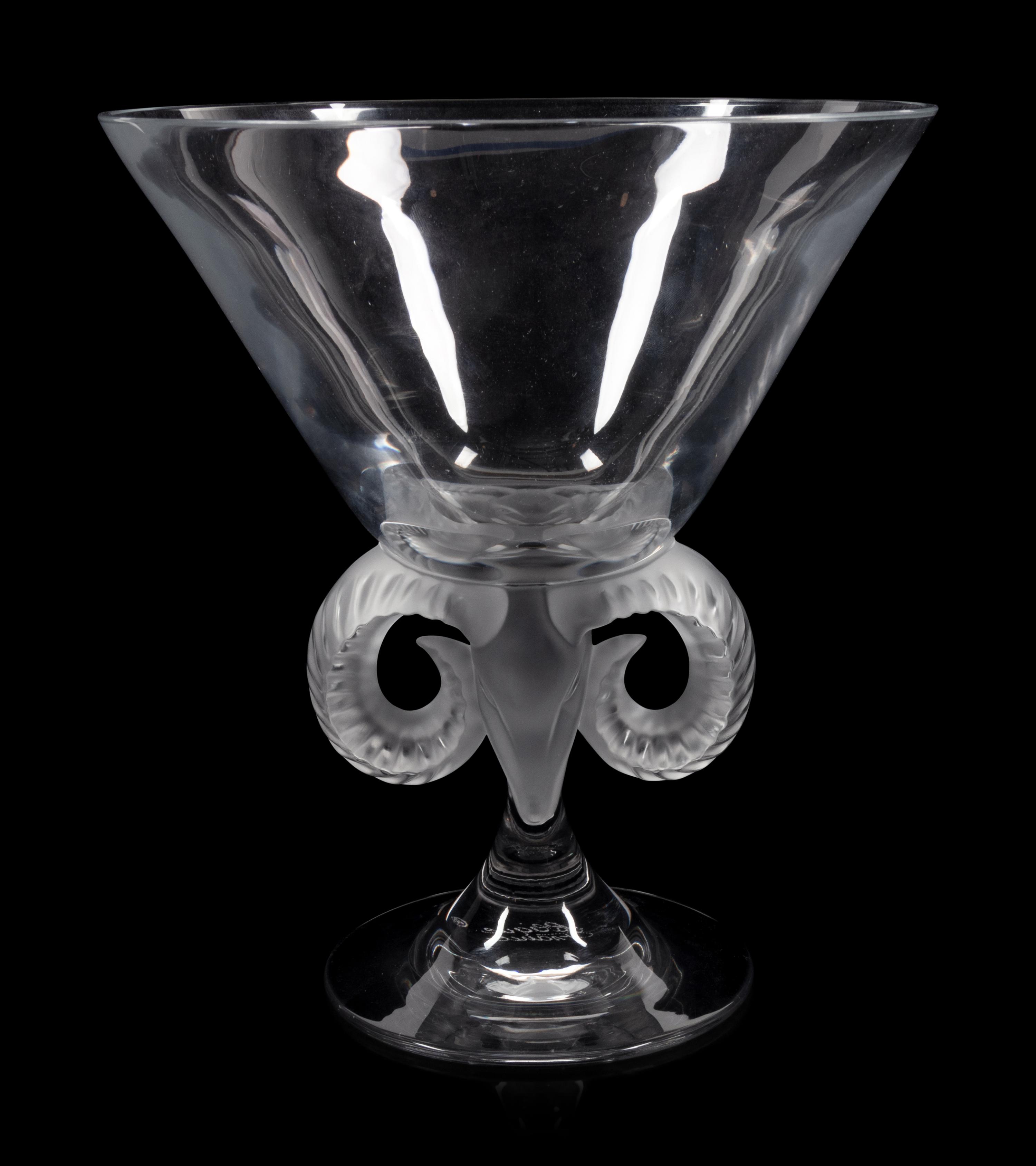 A Lalique Aries Vase