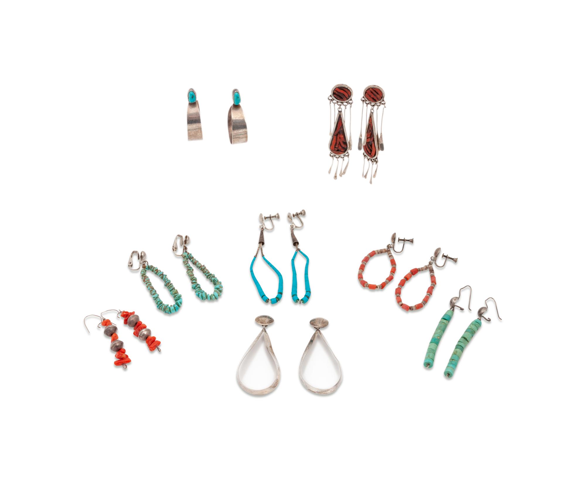 Group of Southwestern Earrings