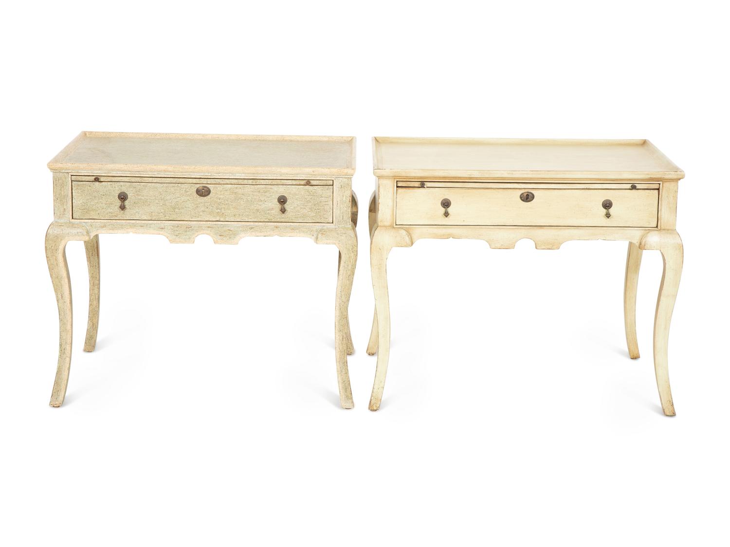 A Pair of Minton-Spidell Dutch Side Tables