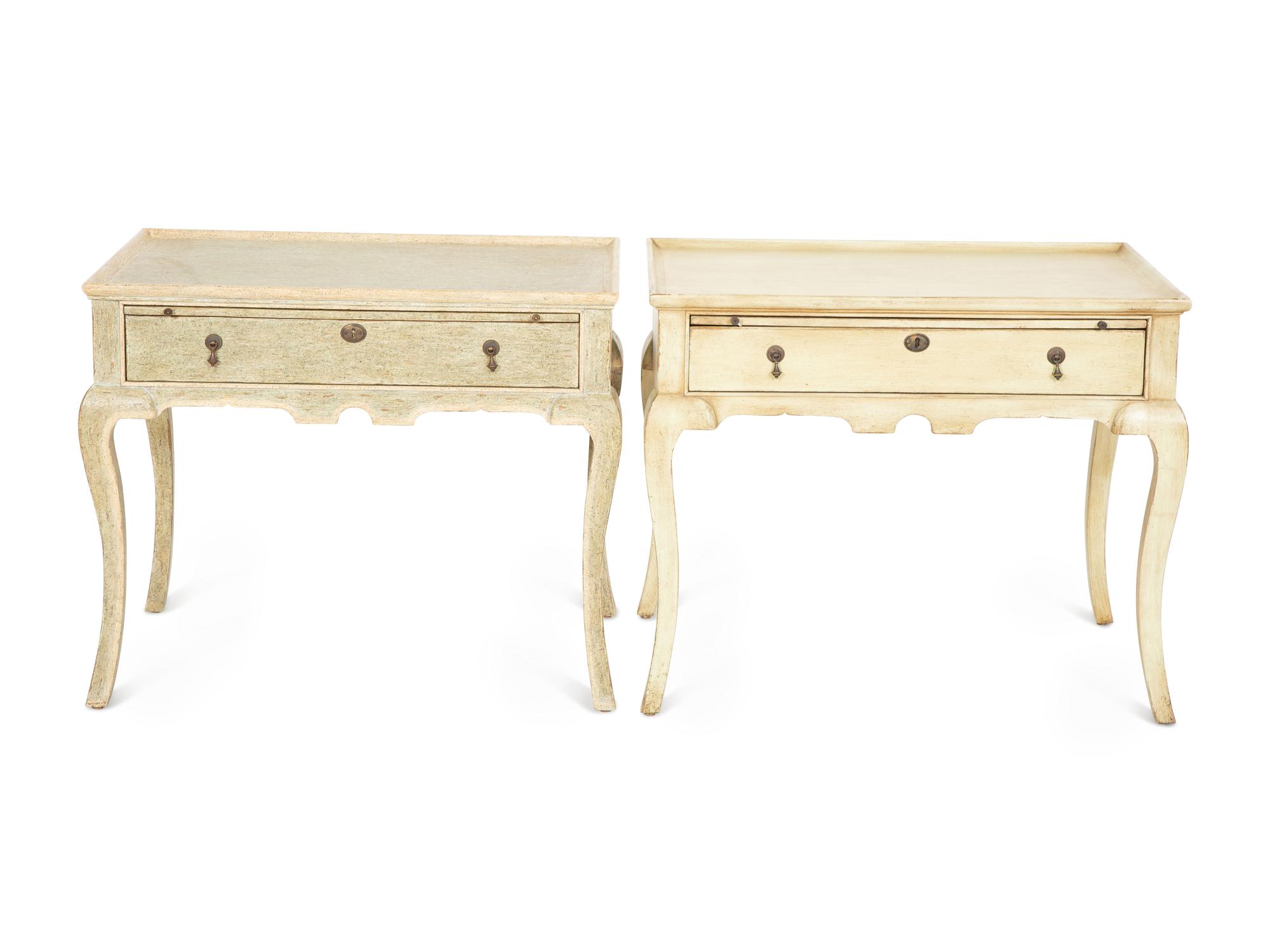 A Pair of Minton-Spidell Dutch Side Tables