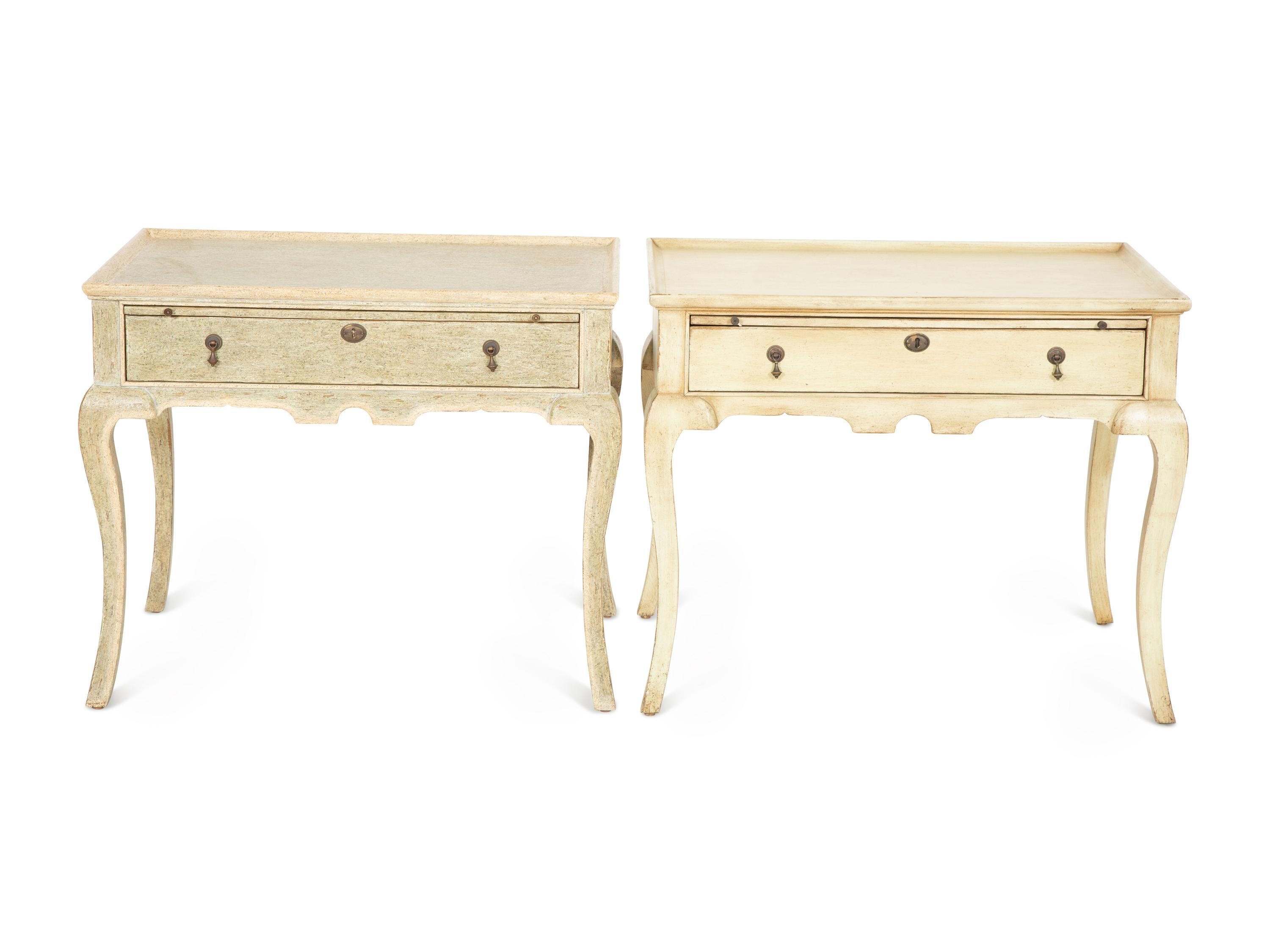 A Pair of Minton-Spidell Dutch Side Tables