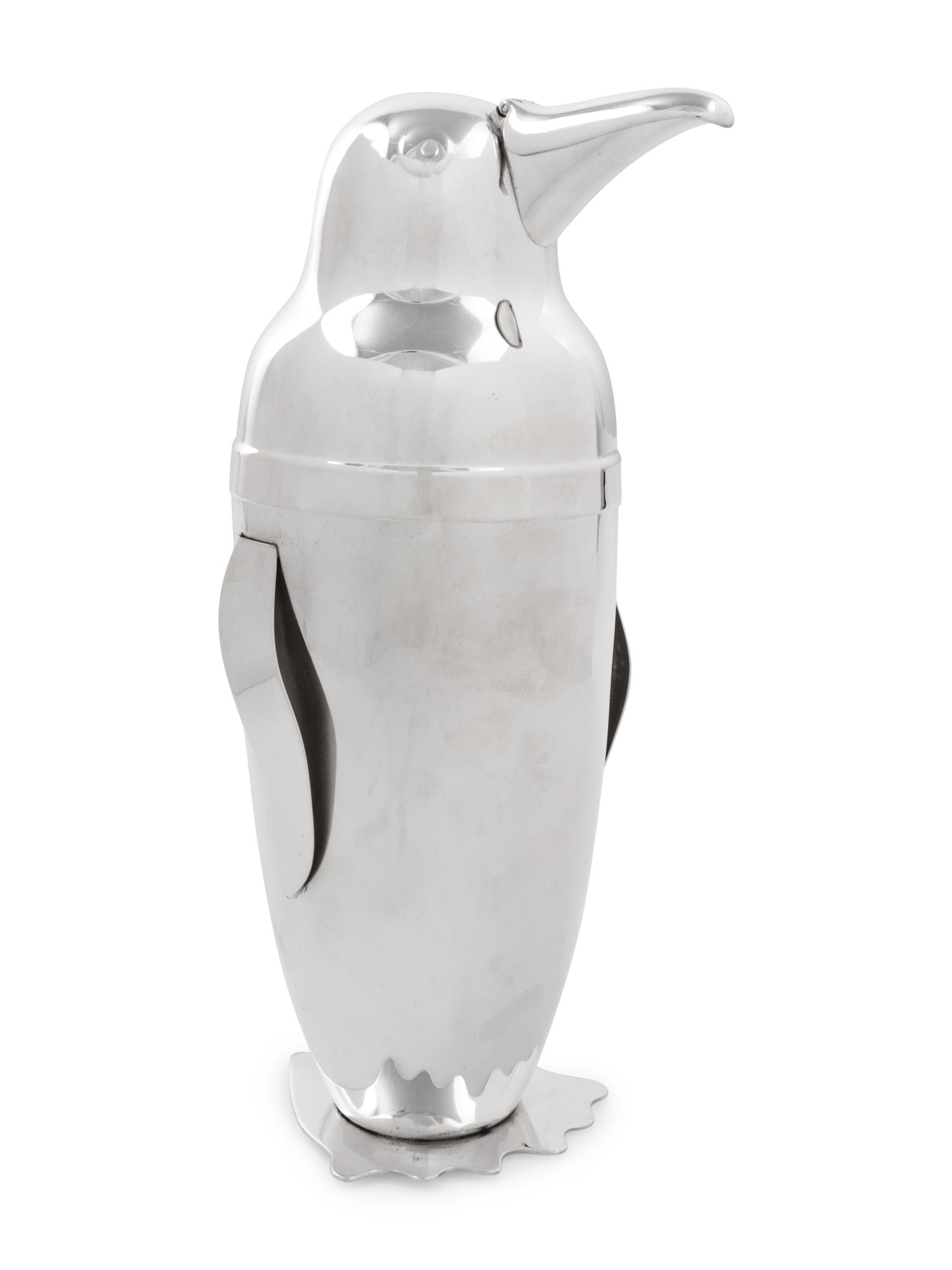 A Napier 'Penguin' Cocktail Shaker