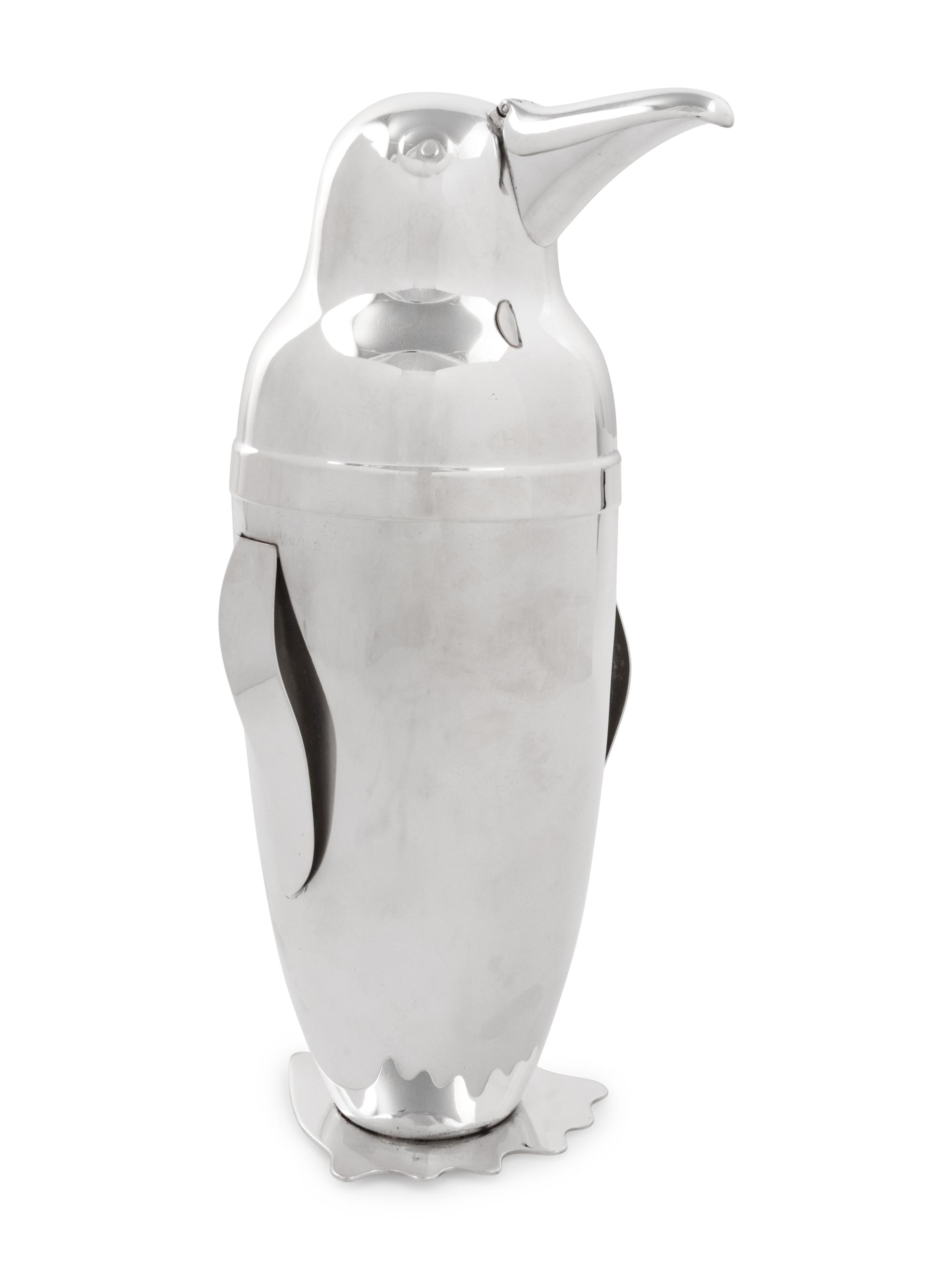 A Napier 'Penguin' Cocktail Shaker