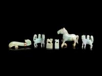 Six Chinese Jadeite Carvings