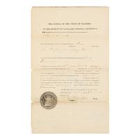 DOUGLAS, Stephen Arnold (1813-1861). A group of 14 documents and letters relating to Douglas's legal and political career, ca 1834-1857, comprising: